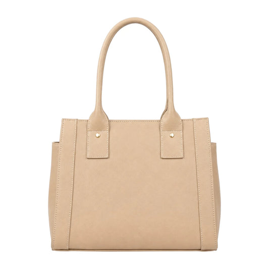 Totli Women’s Structured Beige Tote Bag