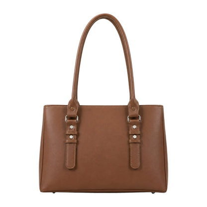 Totli Women’s Brown Buckle Detail Tote Bag