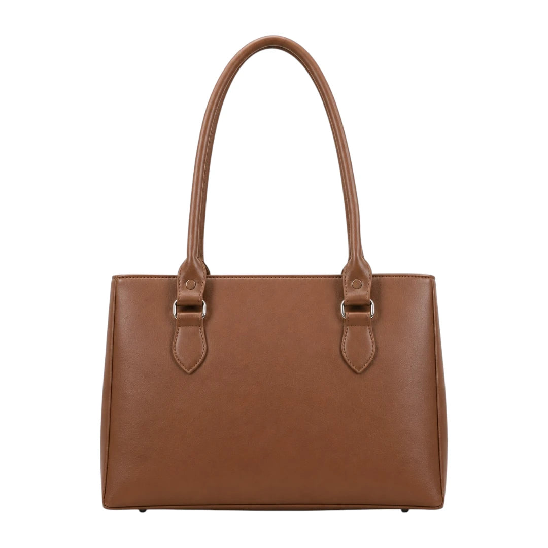Totli Women’s Brown Buckle Detail Tote Bag